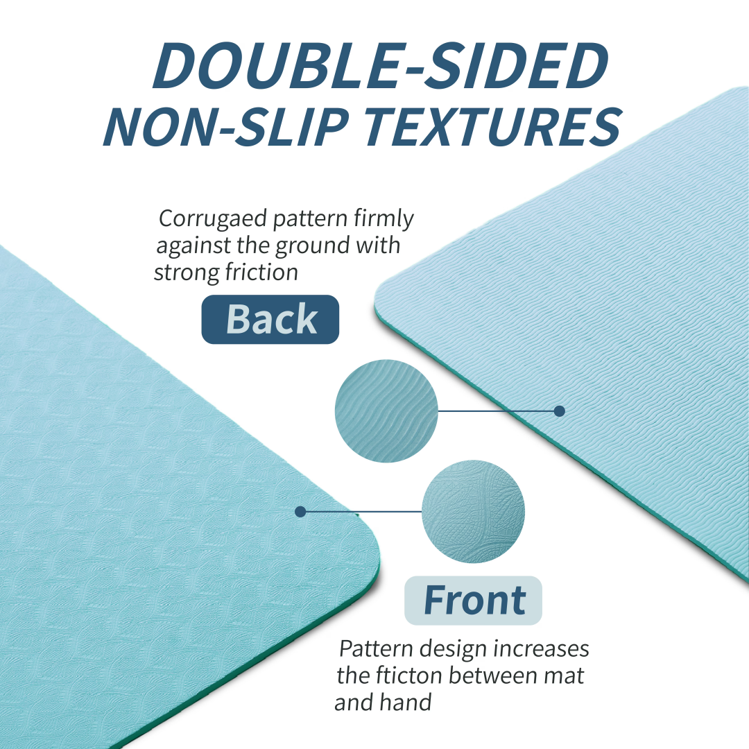 Double-sided non-slip texture of the TPE mat