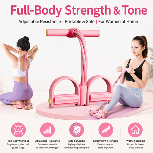 Pedal resistance band used for seated and standing moves