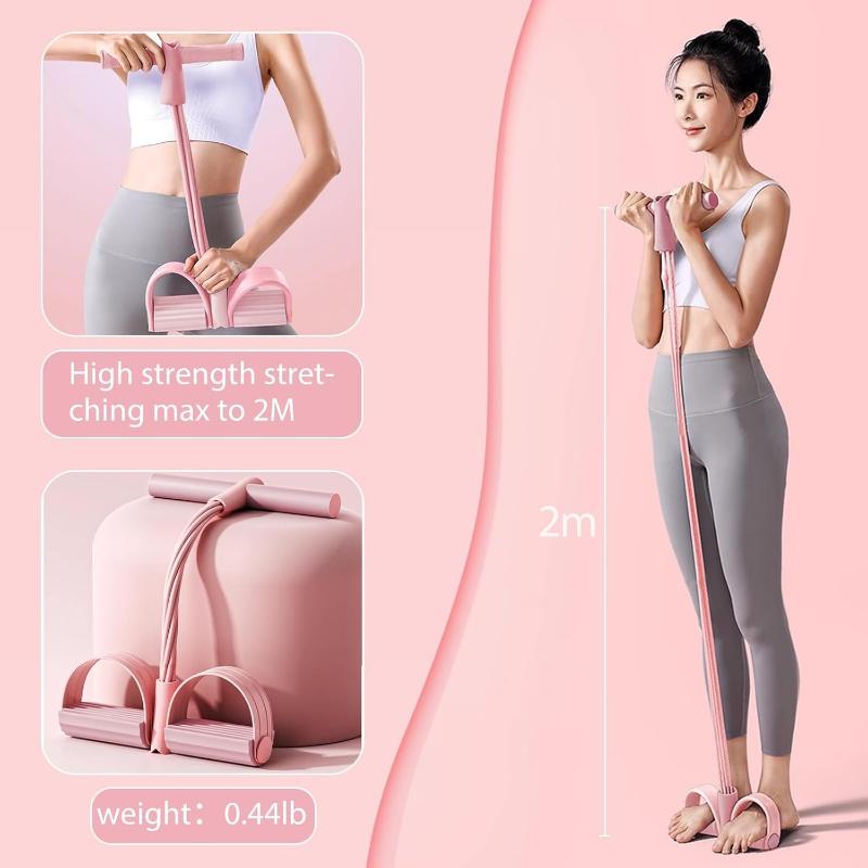 Pedal resistance band stretch length