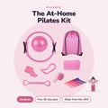 Pilamie At-Home Pilates Kit, 14 pieces in pink with carry bag