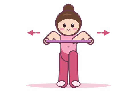Illustrated Pilates move