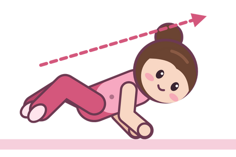 Illustrated Pilates move
